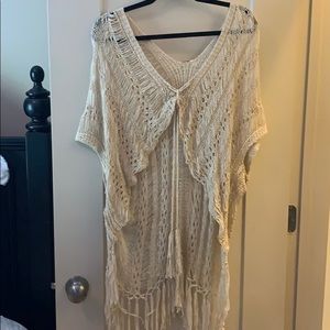 Poncho to go over dress/blouse